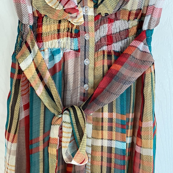 Twenty- One Plaid Ruffle Dress - Picture 4 of 9